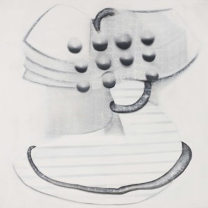 Oil on Canvas, 68.75 x 68.75 inches,
Private Collection Agustín Fernández. Trojan Horse, 1974. Oil on Canvas, 68.75 x 68.75 inches. Private Collection