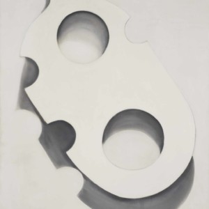 Oil on Canvas, 65 x 50 inches,
Private Collection Agustín Fernández. Paper Shape, 1969. Oil on Canvas, 65 x 50 inches. Private Collection.