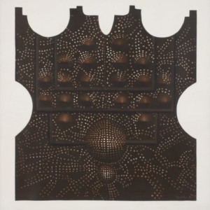 Oil on Canvas, 70 x 68 inches,
Private Collection Agustín Fernández. Buttons, 1975. Oil on Canvas, 70 x 68 inches. Private Collection