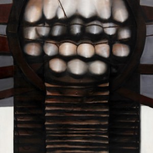 Oil on Canvas, 94 x 54 inches,
Private Collection. Agustín Fernández. Atenea Polimastia, 1978. Oil on Canvas, 94 x 54 inches. Private Collection.
